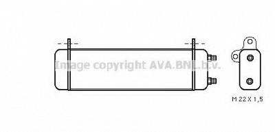 AVA QUALITY COOLING ms3184 -  масляный радиатор, двигательное масло